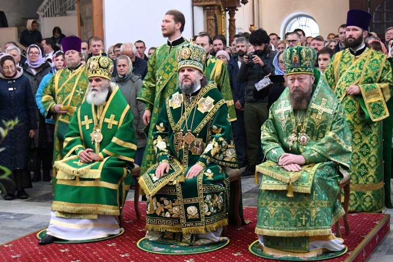 В Твери православные верующие встретили ковчег с мощами преподобного Сергия Радонежского