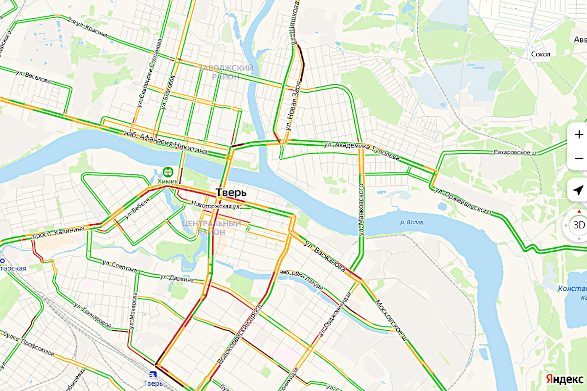 Тверской проспект тверь на карте