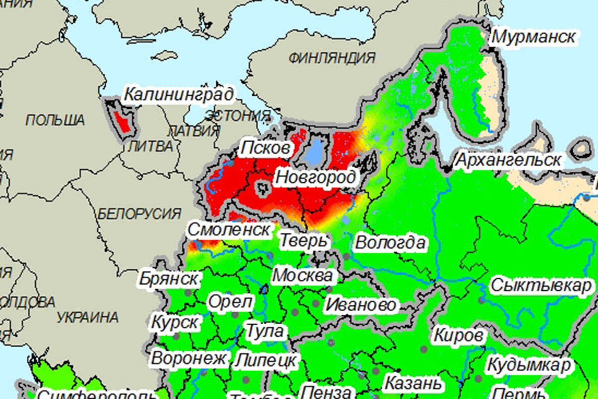 Карта осадков кудымкар