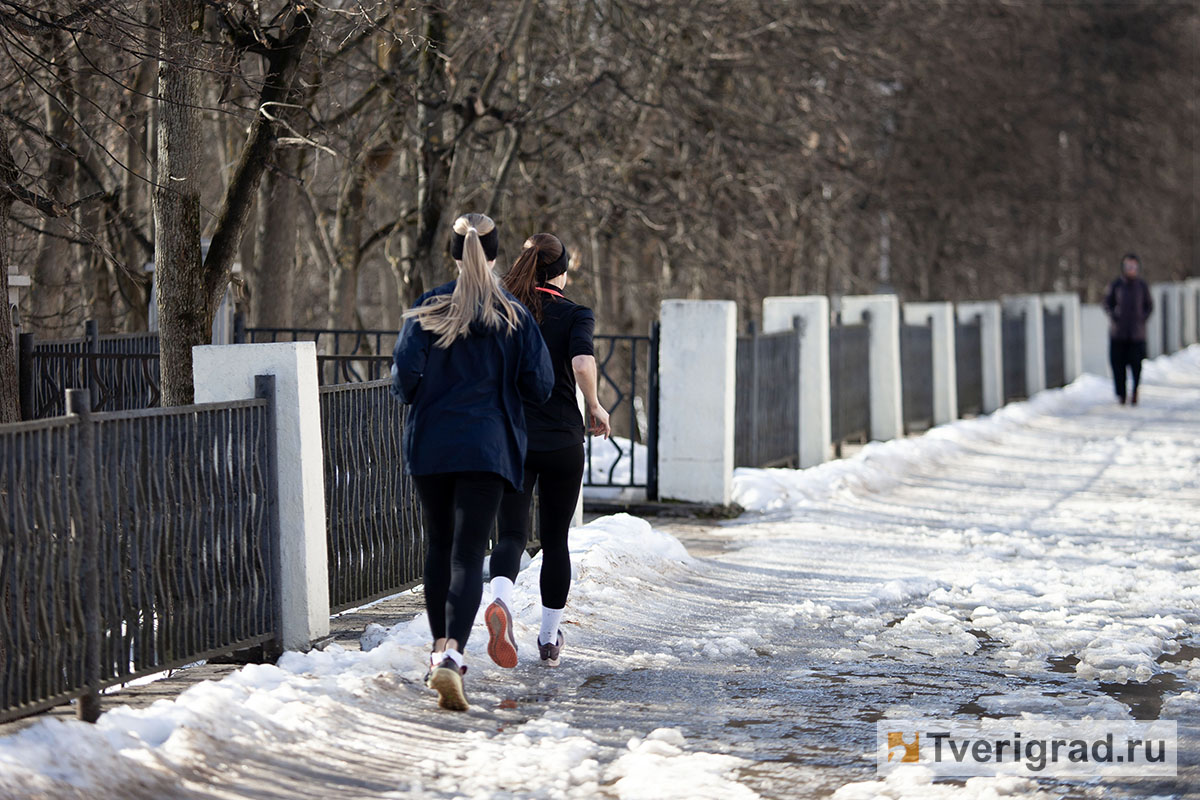 весна пробежка спорт бег